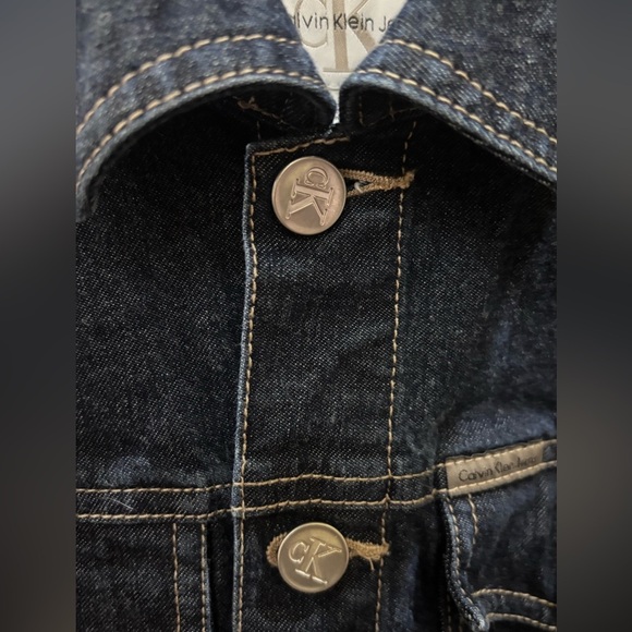 Women’s Denim Jacket Size Medium Calvin Klein - Picture 4 of 9